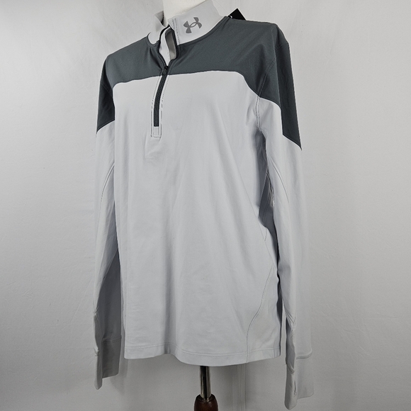 Under Armor half zip windbreaker jacket size large - Picture 11 of 12